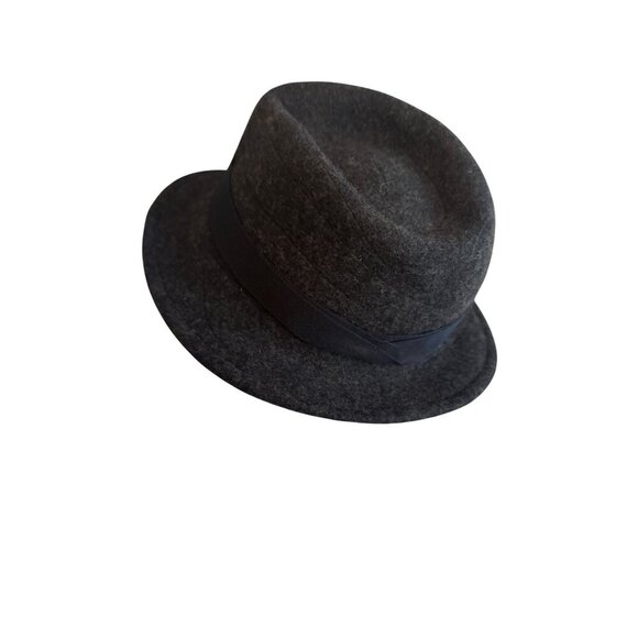 Hatch Womens Black Wool Fedora Hat With Ribbon Band One Size Fits All - Picture 3 of 6